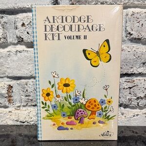 70s Artex Artodge Decoupage Kit Volume II with Butterfly Design